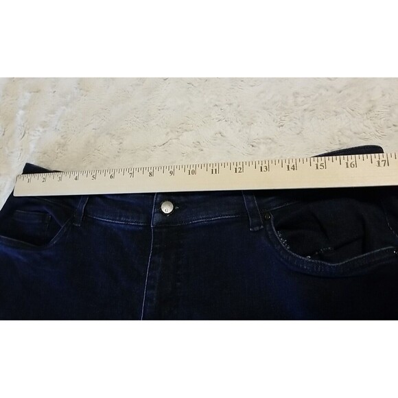 G by Giuliana Jeans Womens Size 16 Petite Blue Straight Denim Stretch - Picture 6 of 9